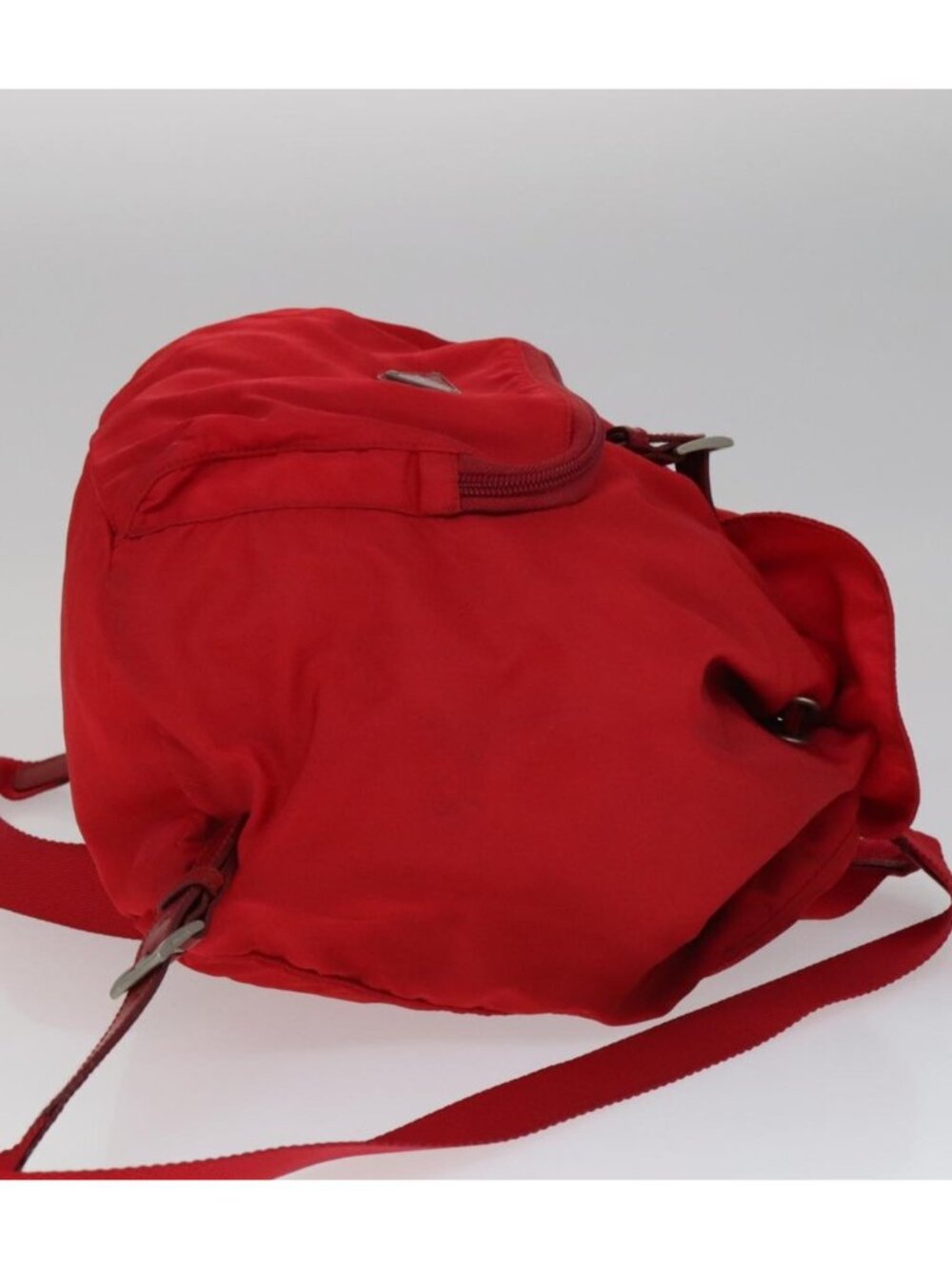 PRADA Backpack Nylon Red - Picture 3 of 16